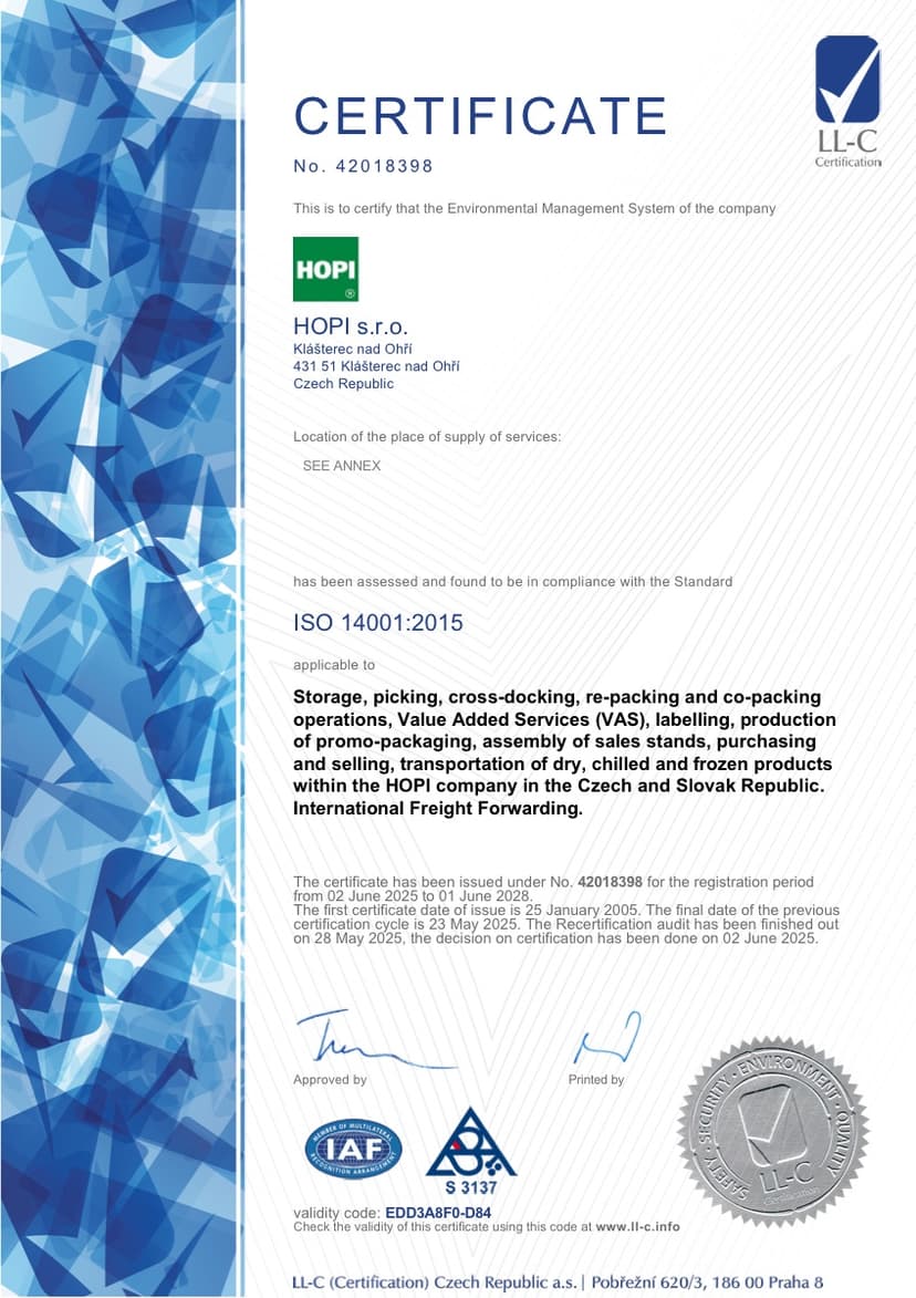 ISO 14001 — Environmental management